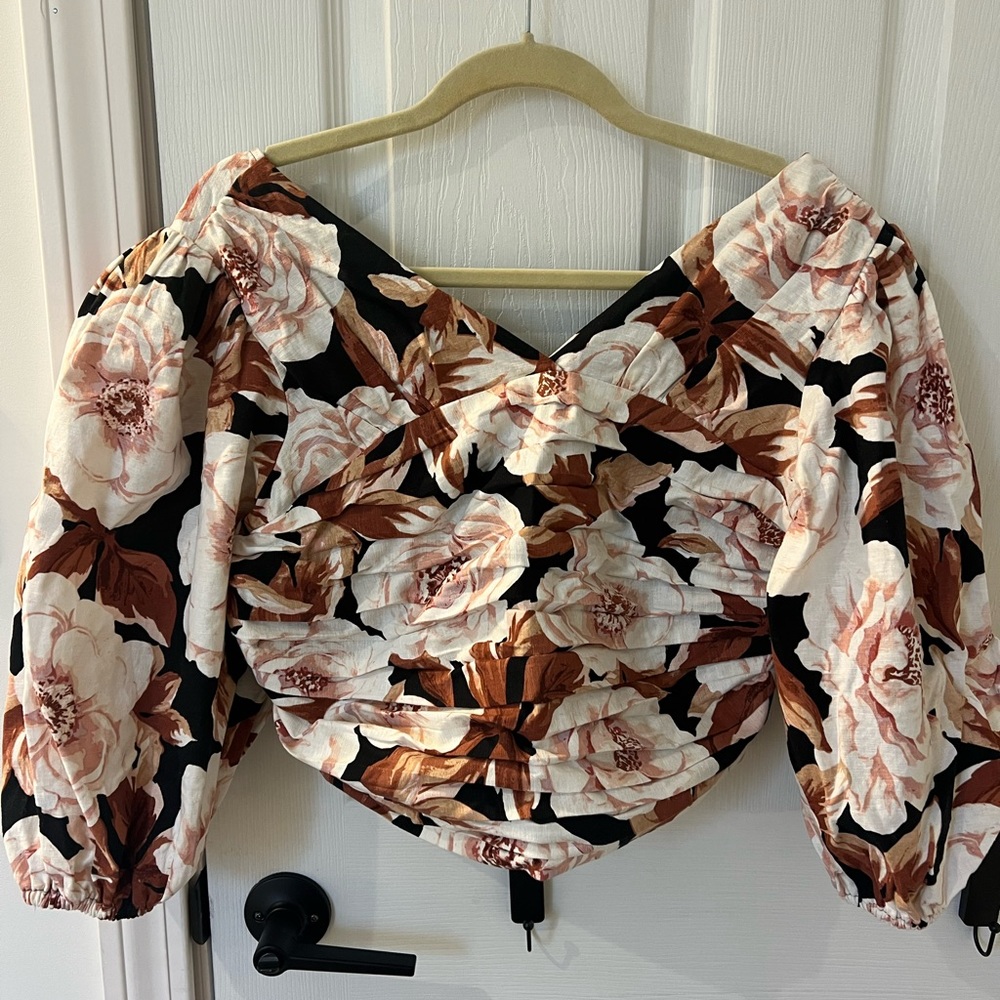 Express floral crop top